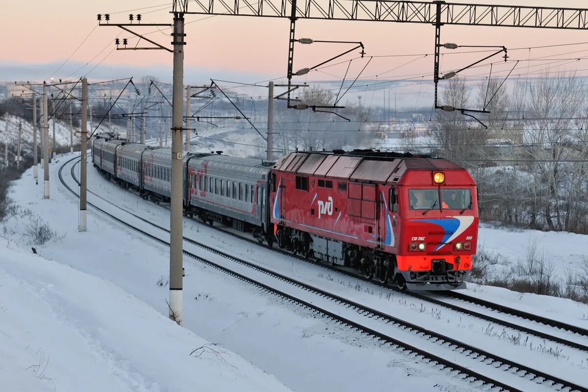 Приволжская железная дорога московская ул 8 фото ТЭП70БС-069 - Photo - RailGallery