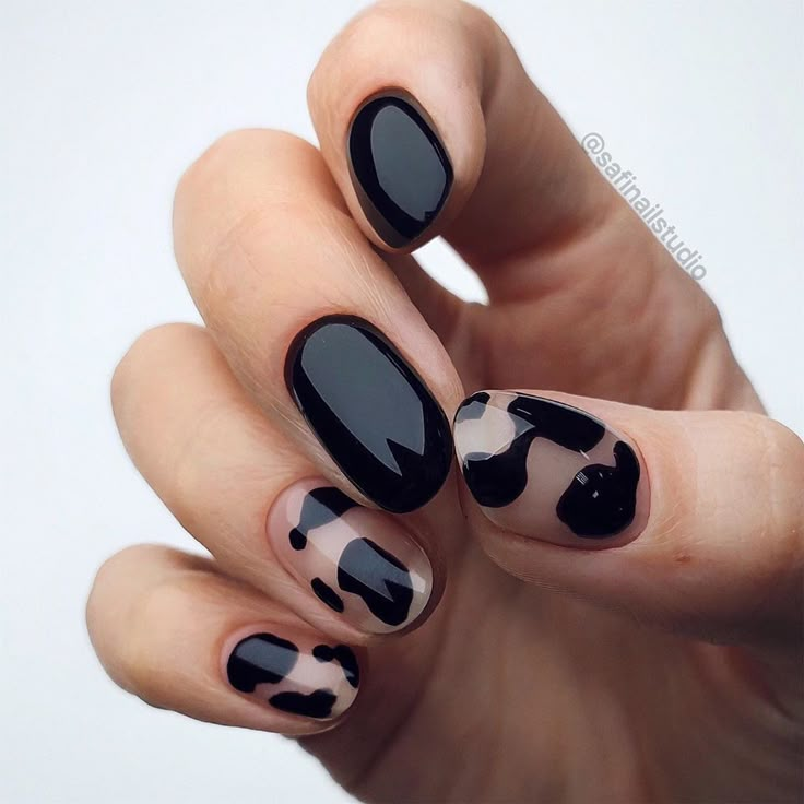 Про черный маникюр 45 My Favourite Acrylic And Short Nail Painting Ideas Nagels, Schattige nagels, 