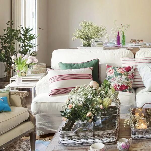 Про декор интерьера spring-tips-for-home-refreshing весна в интерьере Decor, Home decor, Neutral liv