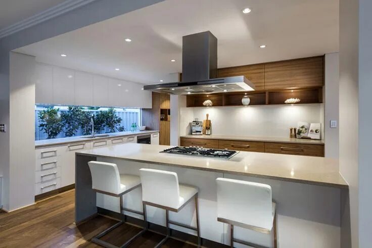 Про дизайн кухонь The Etesian, uma moderna casa de praia Interior design kitchen, White kitchen de