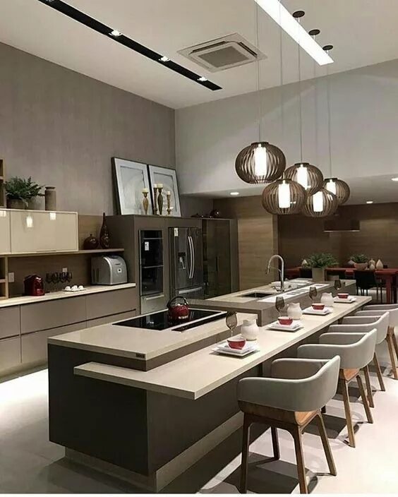 Про дизайн кухонь Кухня цвета капучино, особенности интерьера с фото Interior design kitchen, Home