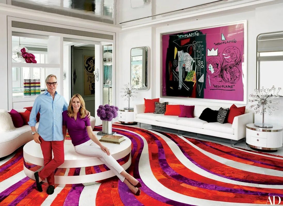 Про интерьер Fashion Designer Tommy Hilfiger’s Vibrant Home in Miami Miami houses, House desi