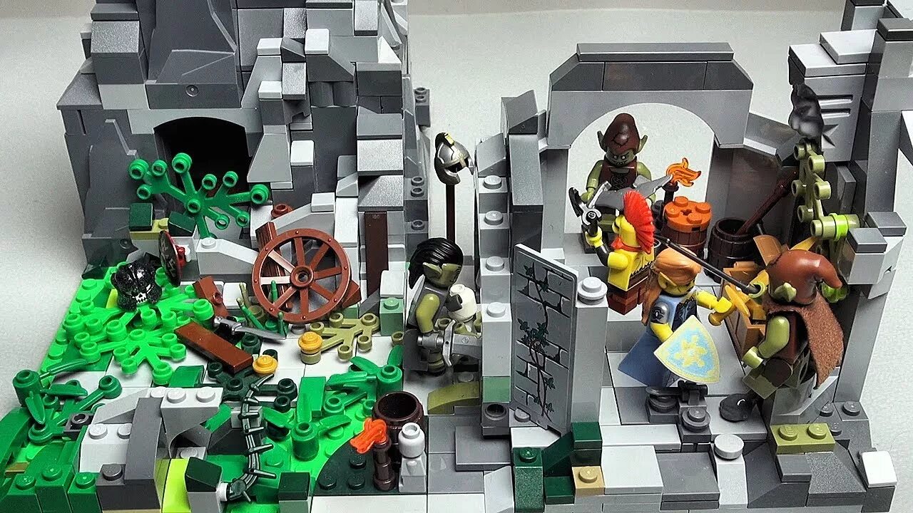 Про лего самоделки Как построить LEGO КОРОЛЕВСТВО 1 Аванпост Рыцари самоделка - YouTube