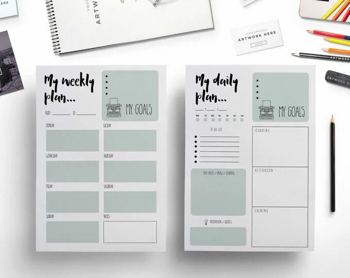 Про планер дизайн интерьера Printable Planner Template Daily Planner Monthly Planner - Etsy in 2022 Daily pl