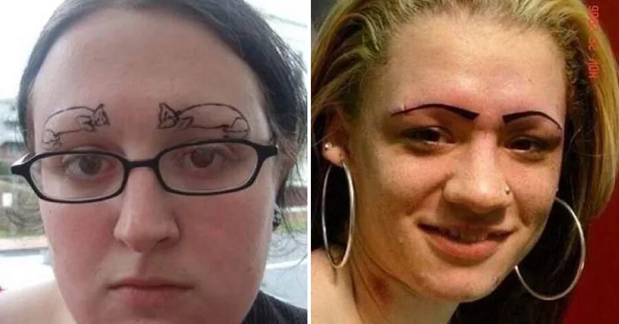 Про татуаж 28 hilarious eyebrow fails that will make you cringe