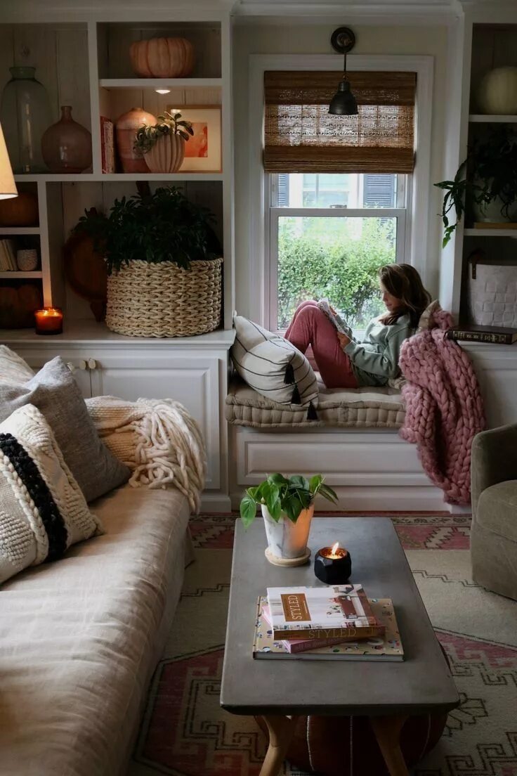 Про уют интерьеры 29 Cozy And Comfy Reading Nook Space Ideas Living room designs, Trendy living ro