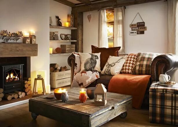 Про уют интерьеры Autumn inspired interior designs to fall in love with. Country living room, Cott