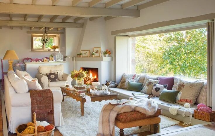 Про уют интерьеры Una casa de cuento en medio del bosque Cottage interiors, Cottage style decor, F