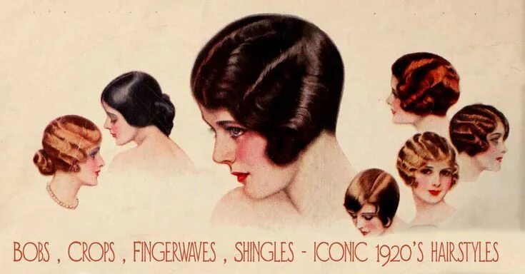 Про женскую прическу History of Women's 1920s Fashion - 1920 to 1929 - Glamour Daze 1920s hair, Vinta