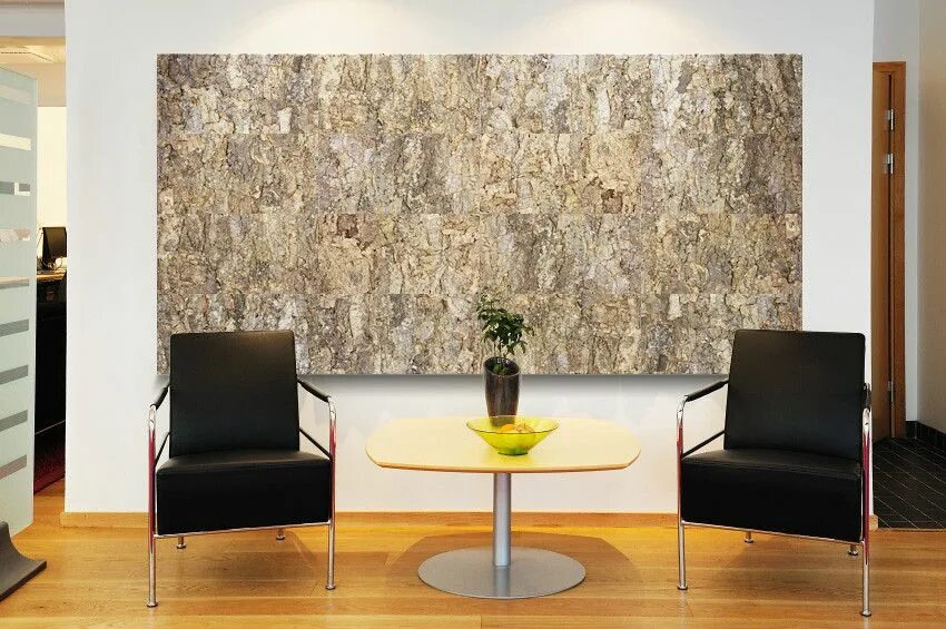 Пробка на стене в интерьере фото DIY Wall Art - Stacked Stone Cork wall tiles, Cork wall, Wall decor