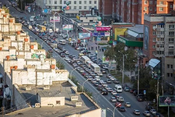 Пробки новосибирска фото Гибкое время" против. пробок АКАДЕМГОРОДОК