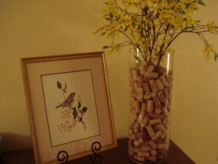 Пробки в вазе фото Reuse - Create: What to do with Wine Corks? Wine cork crafts, Cork crafts, Wine 