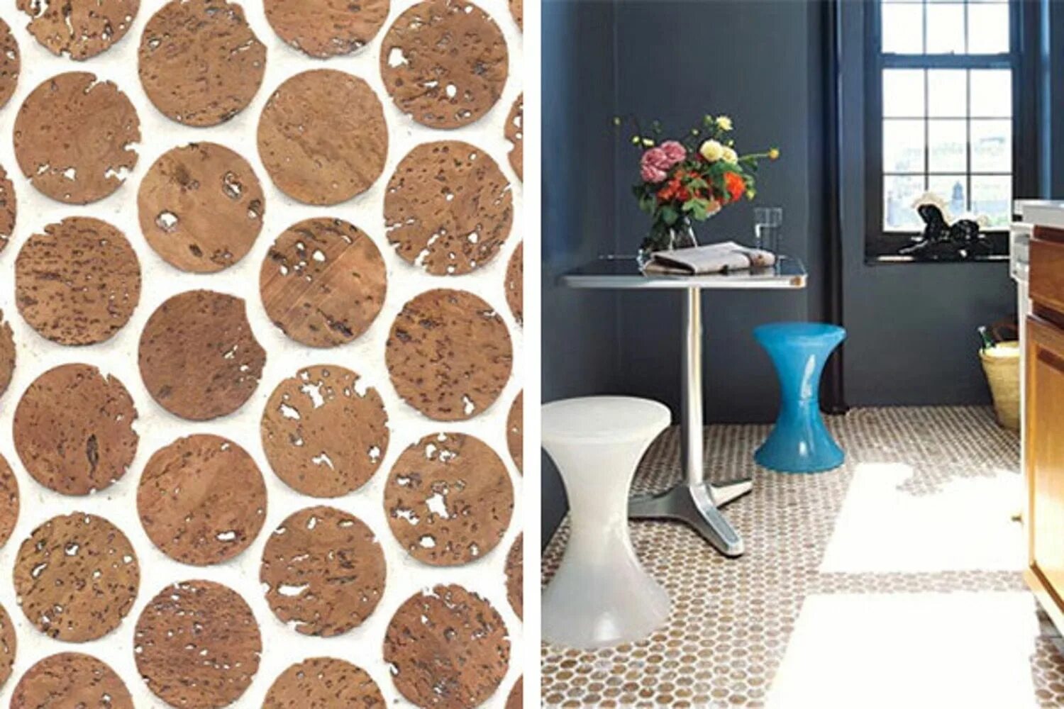 Пробковая панель для стен фото Recycled Cork Mosaic Flooring Recycled wine corks, Cork flooring, Flooring