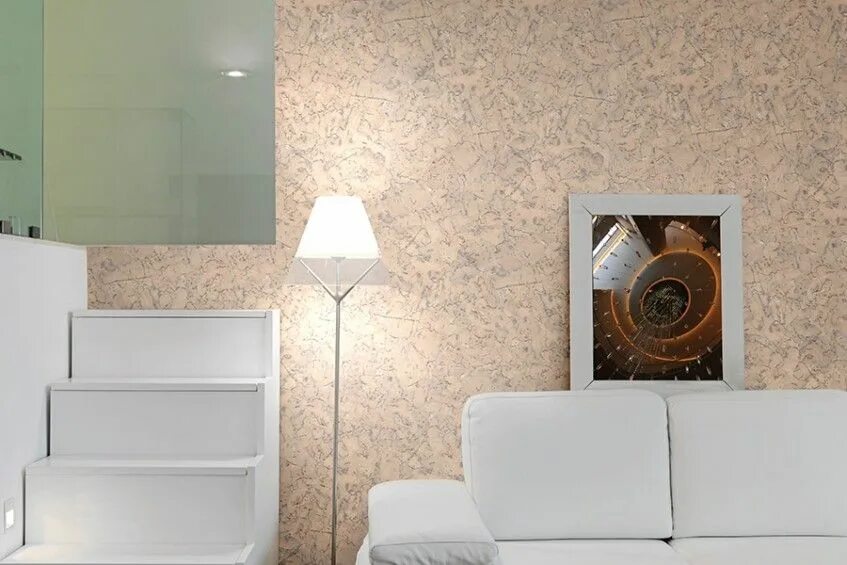 Пробковые обои в интерьере Пробковые панели для стен Corkstyle Wall Design Monte Silver купить в Москве