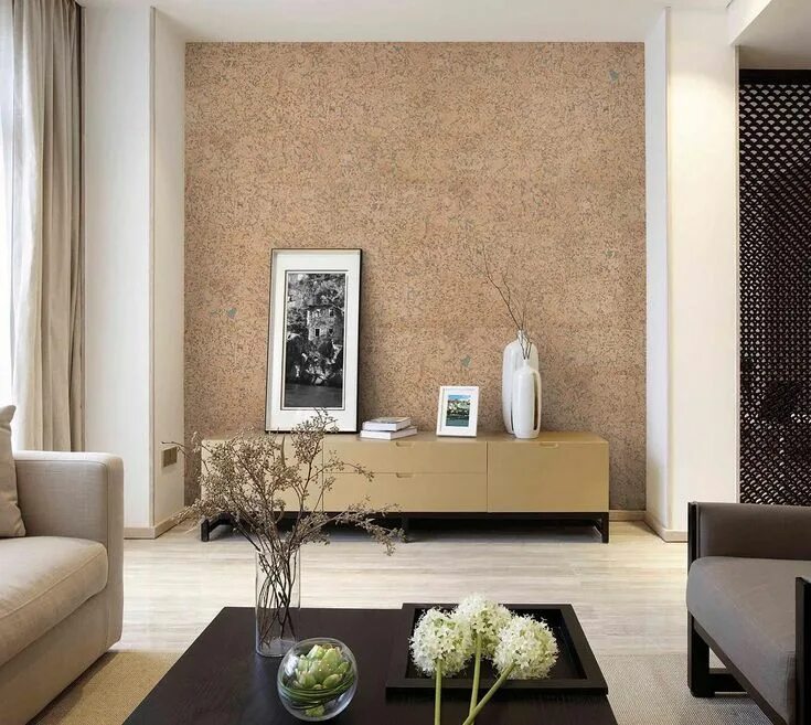 Пробковые обои в интерьере фото 19 Idées Déco pour les Murs de votre Salon Cork wall panels, Cork wall tiles, Co