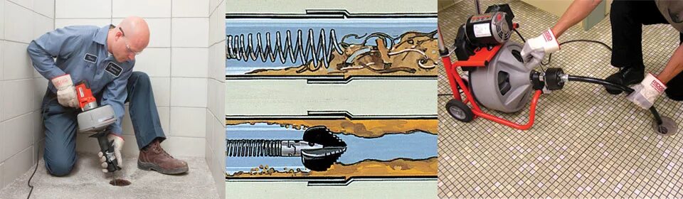 Прочистка труб фото Механическая прочистка труб в Хабаровске Алмазная компания