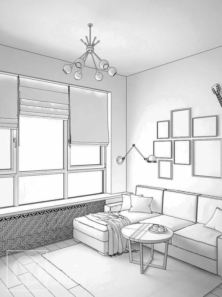 Продажа квартиры поэтапно оформление Pin by Casada 33 lizy on Bocetos Interior architecture drawing, Interior design 