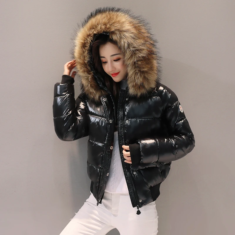 Продажа модных курток в красноярске Fake Fur Parka Women Down Cotton Jacket Winter Jacket Women Thick Snow Wear Wint