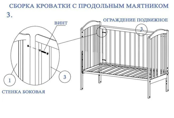 Продольный маятник сборка инструкция Как собрать детскую кроватку с маятником: инструкция, схема сборки (18 фото)