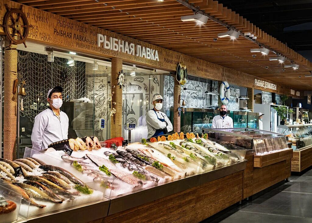 Продуктовый рынок микрорайон в 23а фото Petrovsky grocery Market, farmers' market, Moscow Region, Krasnogorsk Urban Dist