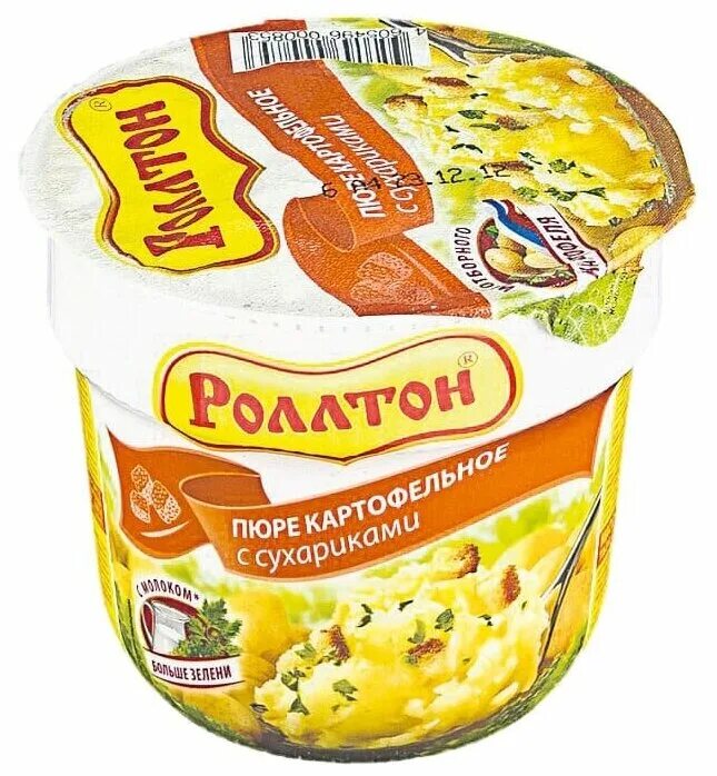 Продукты быстрого приготовления фото Картофельное пюре Роллтон 40 г - купить в интернет-магазине по низкой цене на Ян