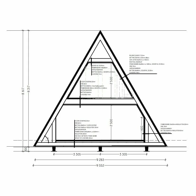 Проект а фрейм дома с чертежами Get your a-frame built by ordering an easy-to-assemble kit Шалаш, Чертежи дома, 