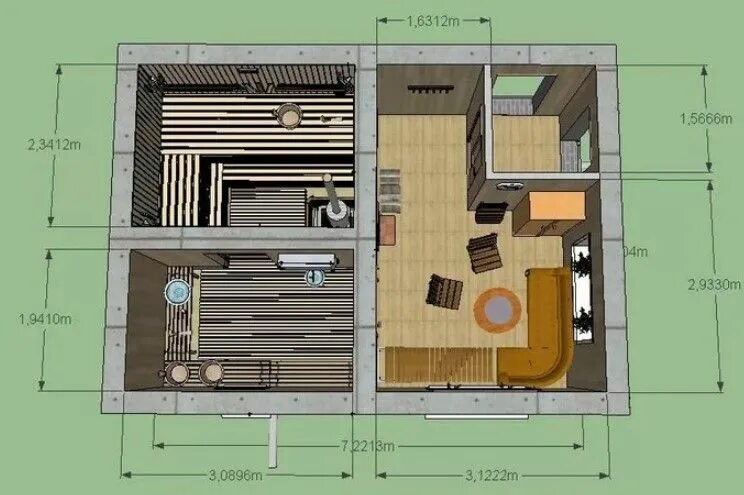 Проект бань из пеноблоков 6х4 фото Баня из газобетона своими руками. Как правильно построить баню.