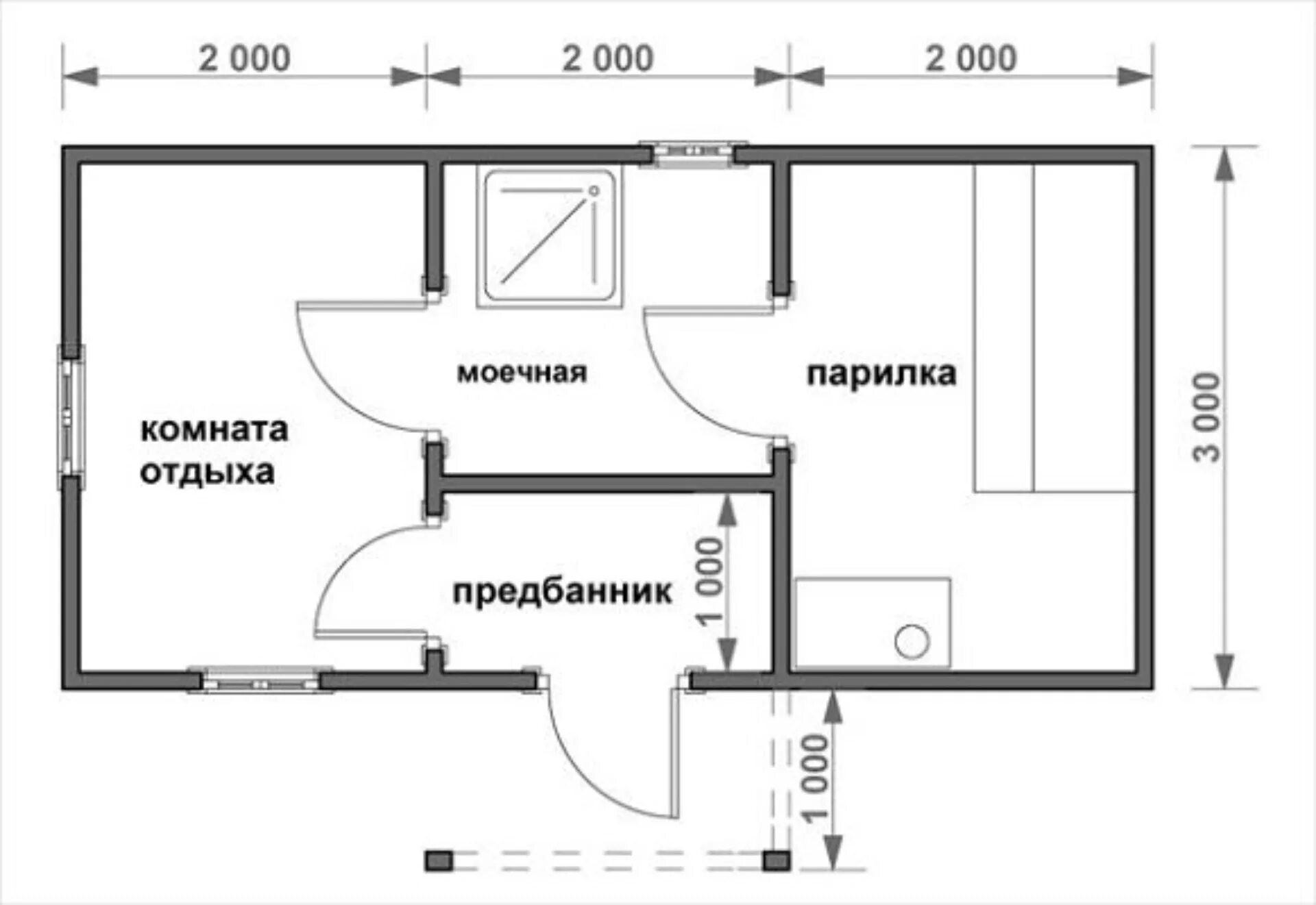 Проект бани 6х6 чертежи каркасной Каркасная баня 3х6 - CormanStroy.ru