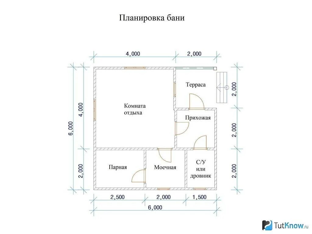 Проект бани 6х6 чертежи каркасной Проект бани размером 6х6