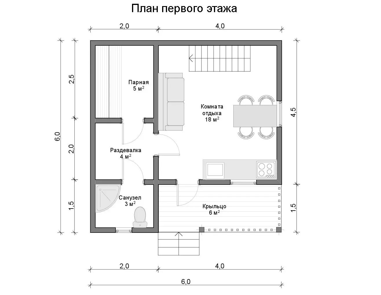 Проект бани 6х6 с чертежами Купить Сруб бани 6x6 (6 на 6) с мансардой в чашу в Москве и Московской области с