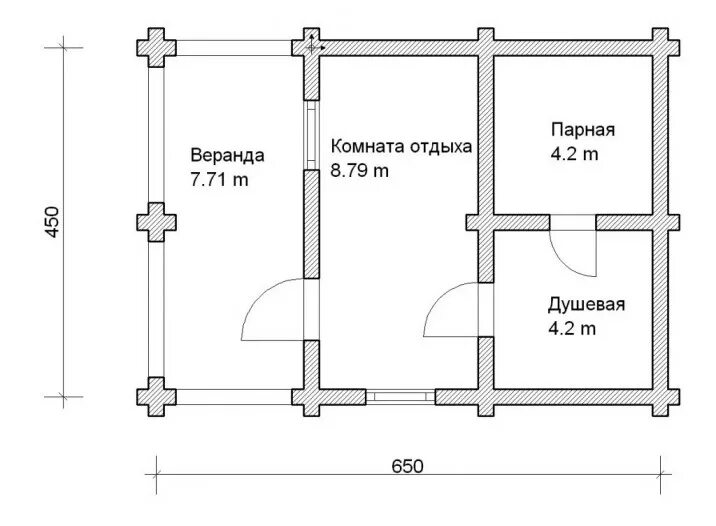 Проект бани бесплатно чертежи d864 Проект Баня-10 - Антанта