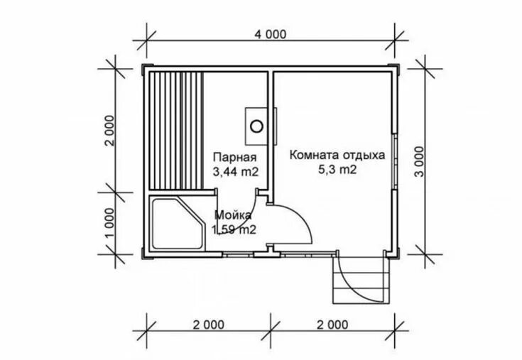 Проект бани бесплатно чертежи d864 Каркасная баня 3х4 своими руками Строительство, Проекты, Строительные планы