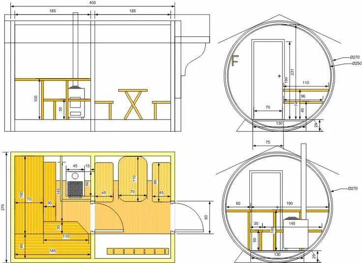 Проект бани бочки своими руками с чертежами Чертеж бани Планировки, Чертежи, Обшивка