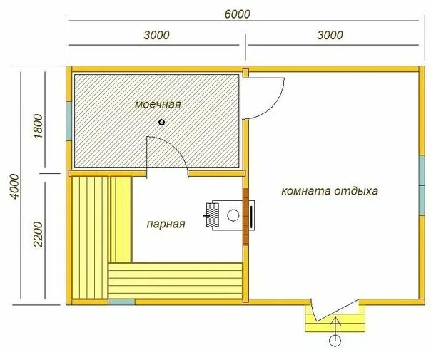 Проект бани с чертежами и материалами Варианты планировки бани 2023 Лайфхаки ВКонтакте