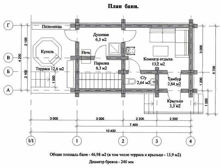 Проект бани с чертежами скачать бесплатно Проект бани с купелью Проекты, Бассейн, Планировки