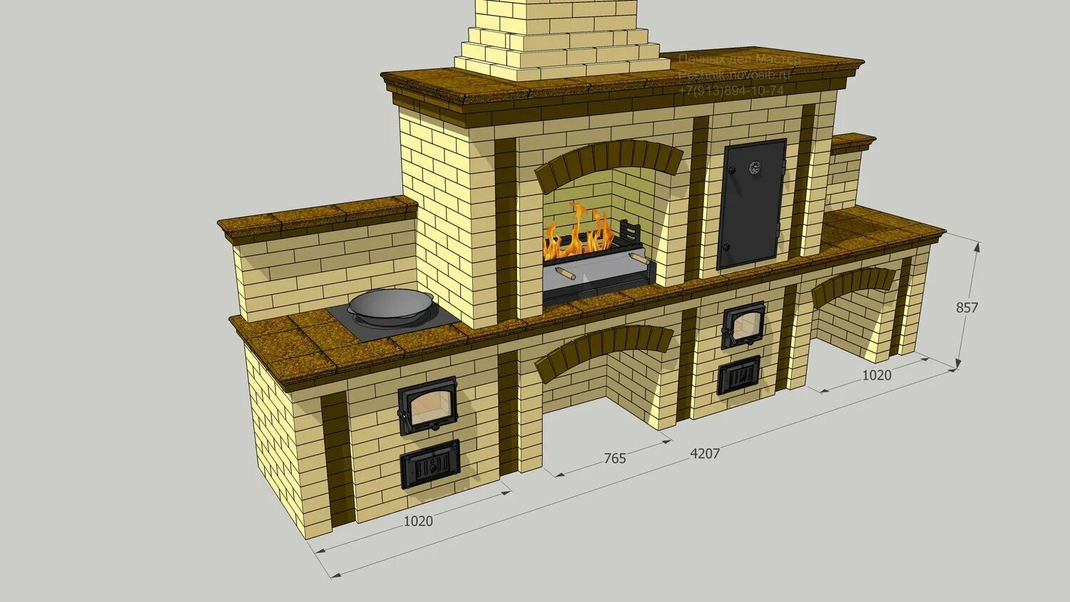 Проект барбекю кирпича фото Печных дел Мастер - Ремонт и строительство, Проектирование строительных объектов