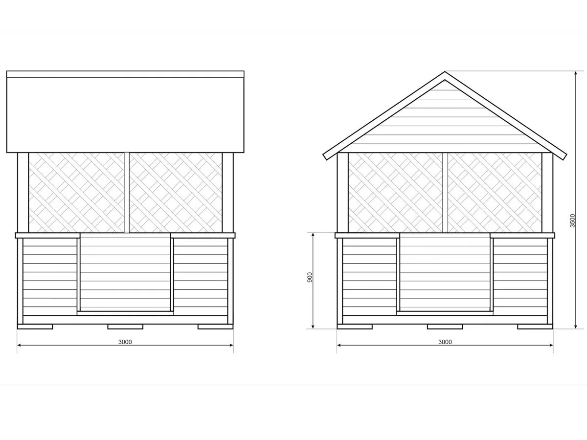 Проект беседки 3х3 чертежи Проекты и схемы беседок - Деревянные беседки