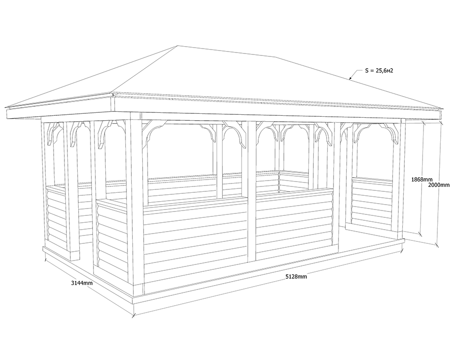 Проект беседки 6х4 чертежи с размерами Картинки БЕСЕДКА 3 НА 4 РАЗМЕРЫ