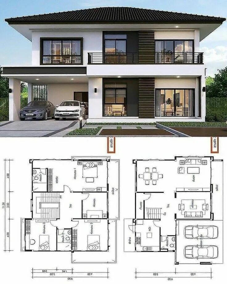 Проект частного дома фото и планировка House design on Instagram: "Follow: @architect_design_home Everyday Inspiration 