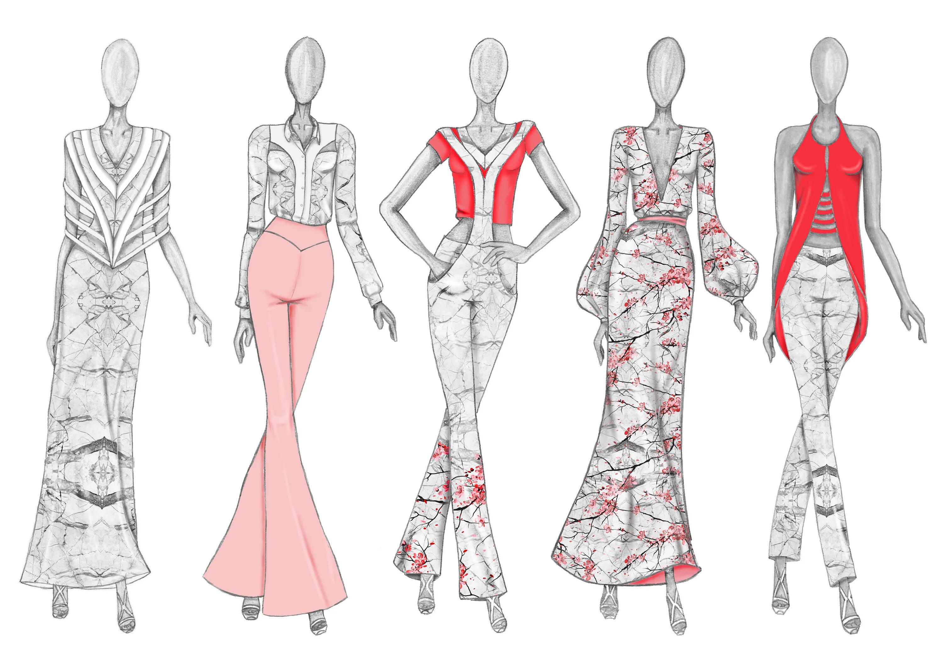 Проект дизайн моду Fashion Design - The Journey - Spring Collection :: Behance