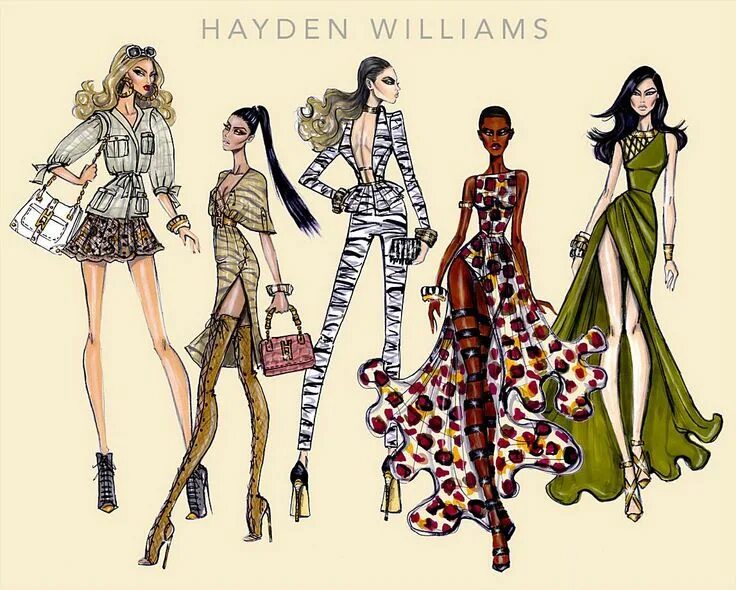 Проект дизайн моду Love Hayden Williams illustrations Fashion sketches dresses, Fashion, Fashion sk