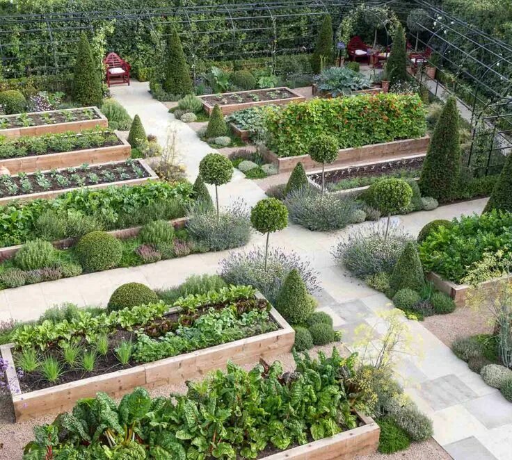 Проект дизайн огород Berkshire Private Estate - Garden Design & Landscaping Project Vegetable garden 