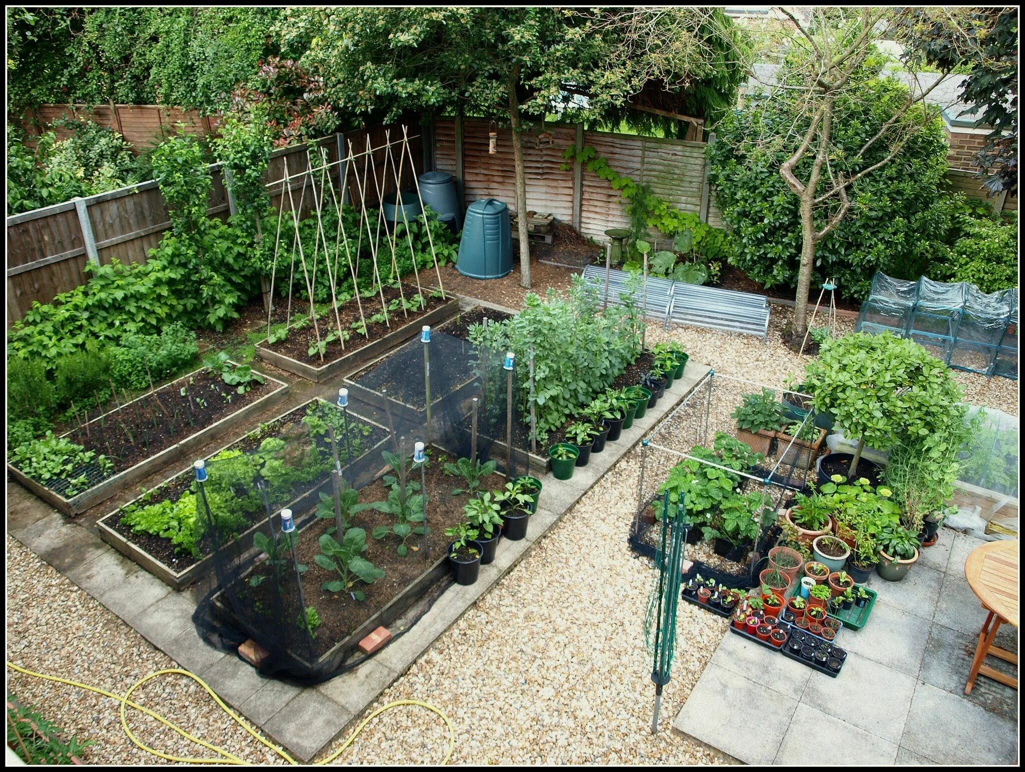 Проект дизайн огород Mark's Veg Plot - 01 June 2014 Good use of a small yard! Garden planning, Garden