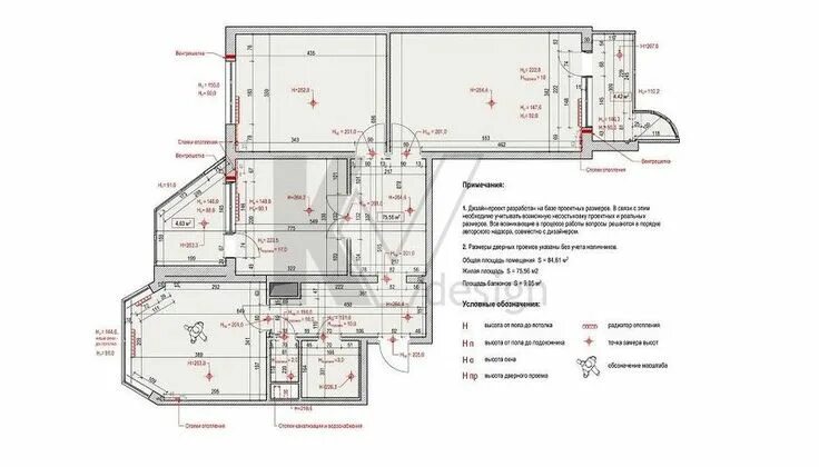 Проект дизайна п44т планировка 3-комнатной квартиры П-44Т