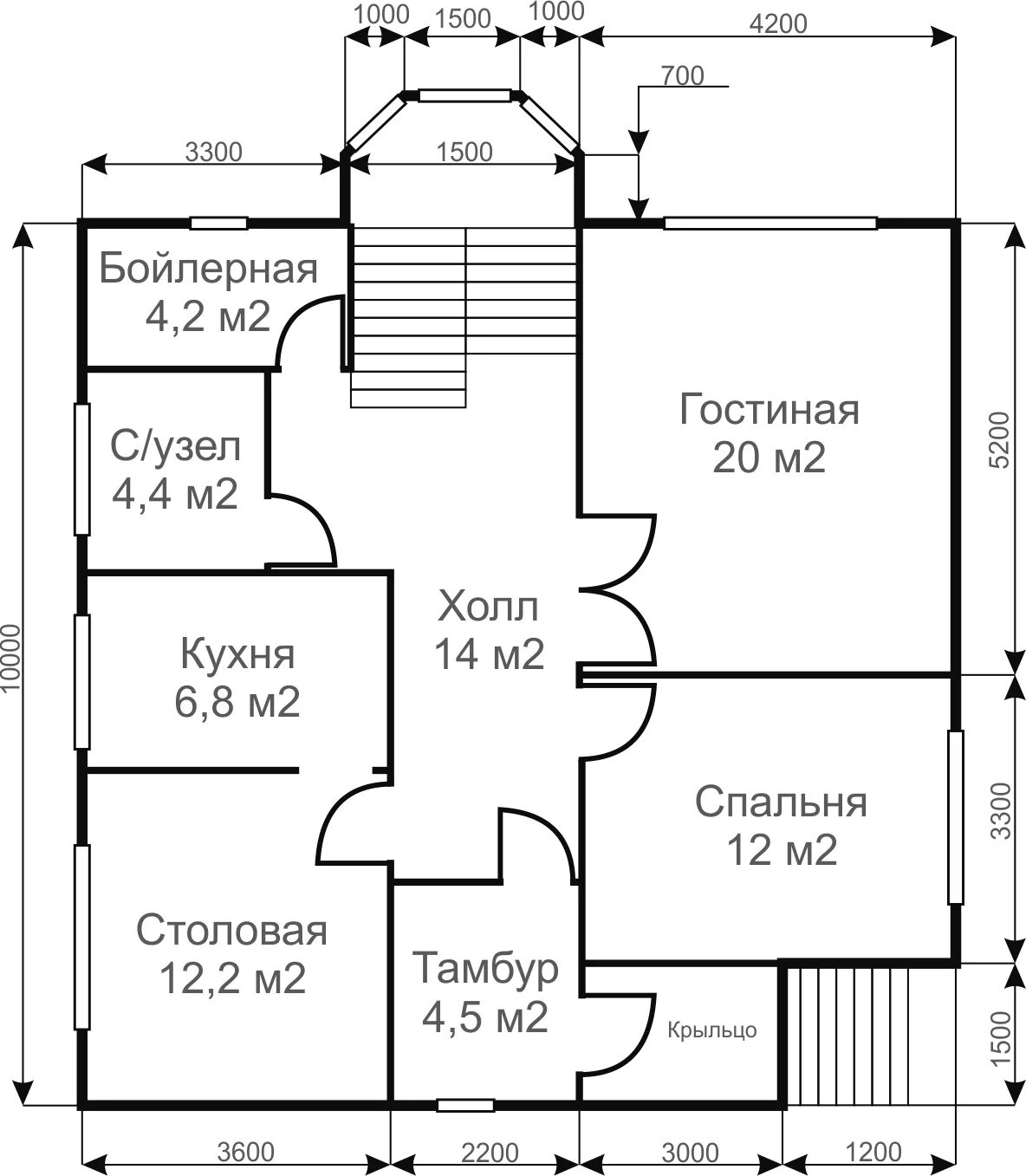 Проект дома 10х10 двухэтажный фото Проекты домов двухэтажных домов 10х10