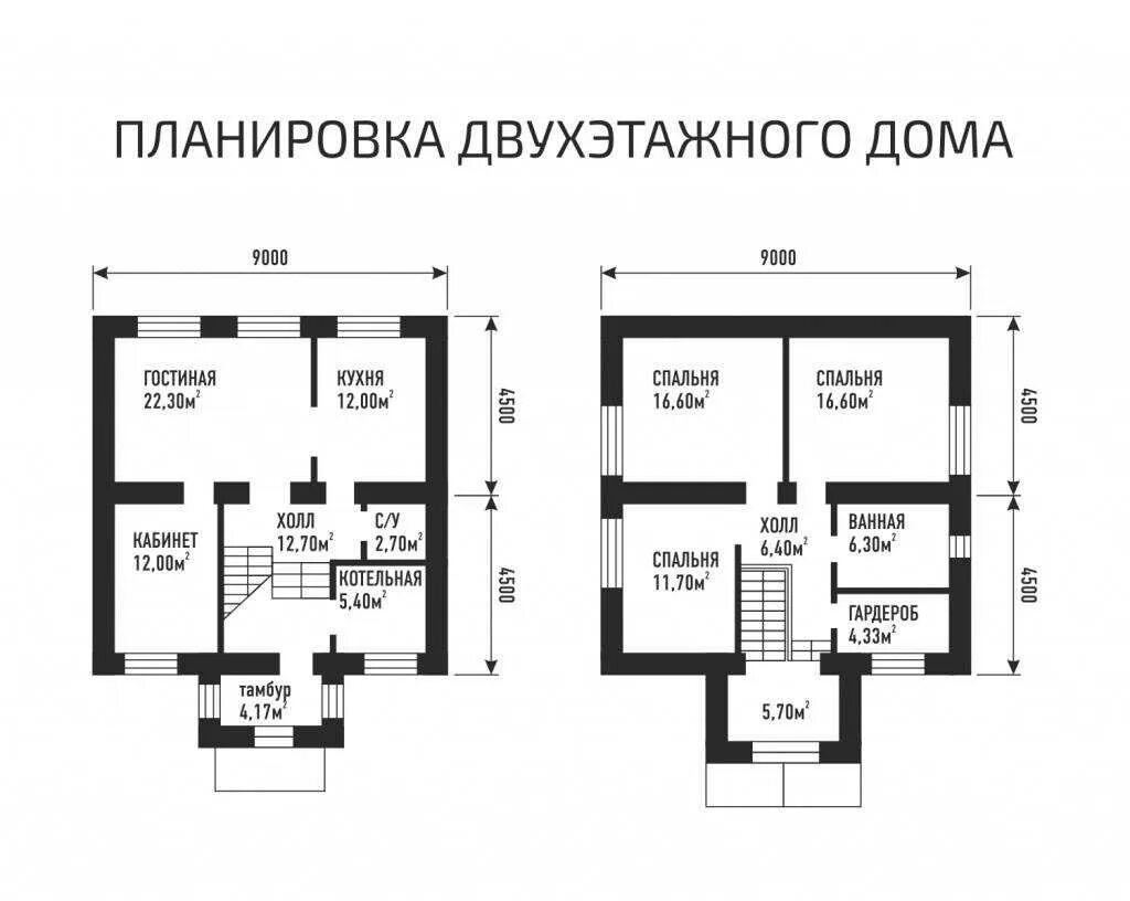 Проект дома 2 этажа с планировкой бесплатно Планировки блок домов