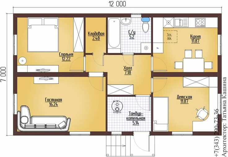 Проект дома 7 6 фото План дома in 2024 House, Floor plans, How to plan