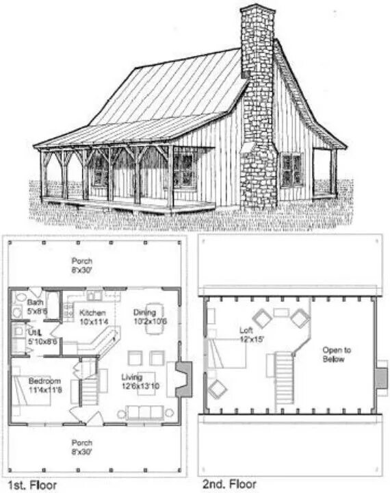 Проект дома амфрей с чертежами Love this house House plan with loft, Cabin plans, Cabin floor plans