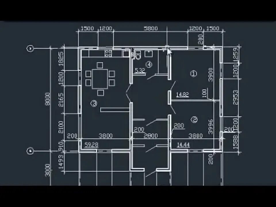 Проект дома чертеж автокад Научится роб. В автокаде - YouTube в 2020 г Чертежи, План дома, Дом