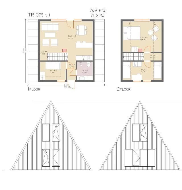 Проект дома frame с детальными чертежами Pin on a-frame house Cabin house plans, A frame house plans, A frame house